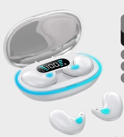 🏆LAST DAY SALE 60% OFF⏰Thin Waterproof Earbuds for Small Ears: Comfortable for Sleep, Exercise - No Pressure, Low Delay, Long Life