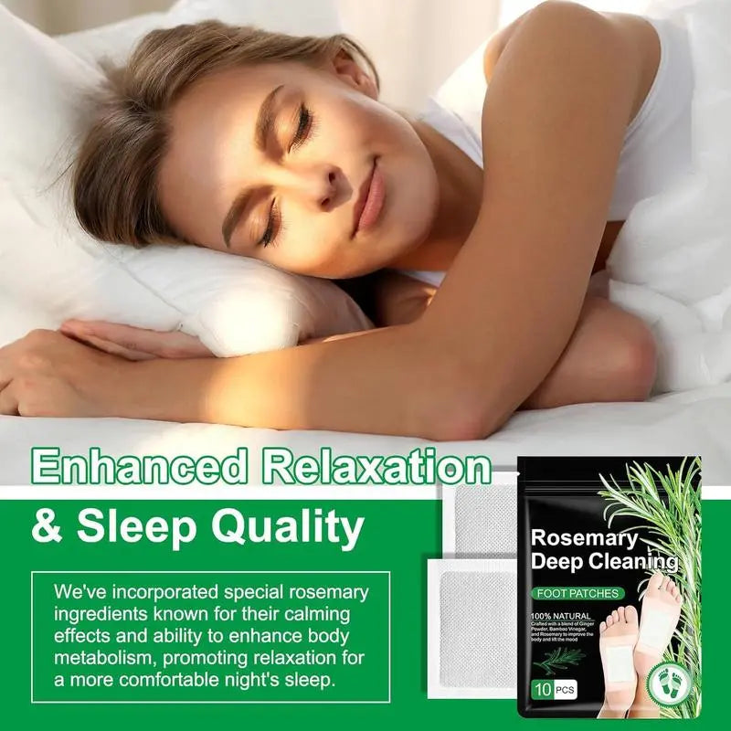 🌿 GingerBamboo Herbal Foot Detox Patches | Stress Relief & Wellness Therapy